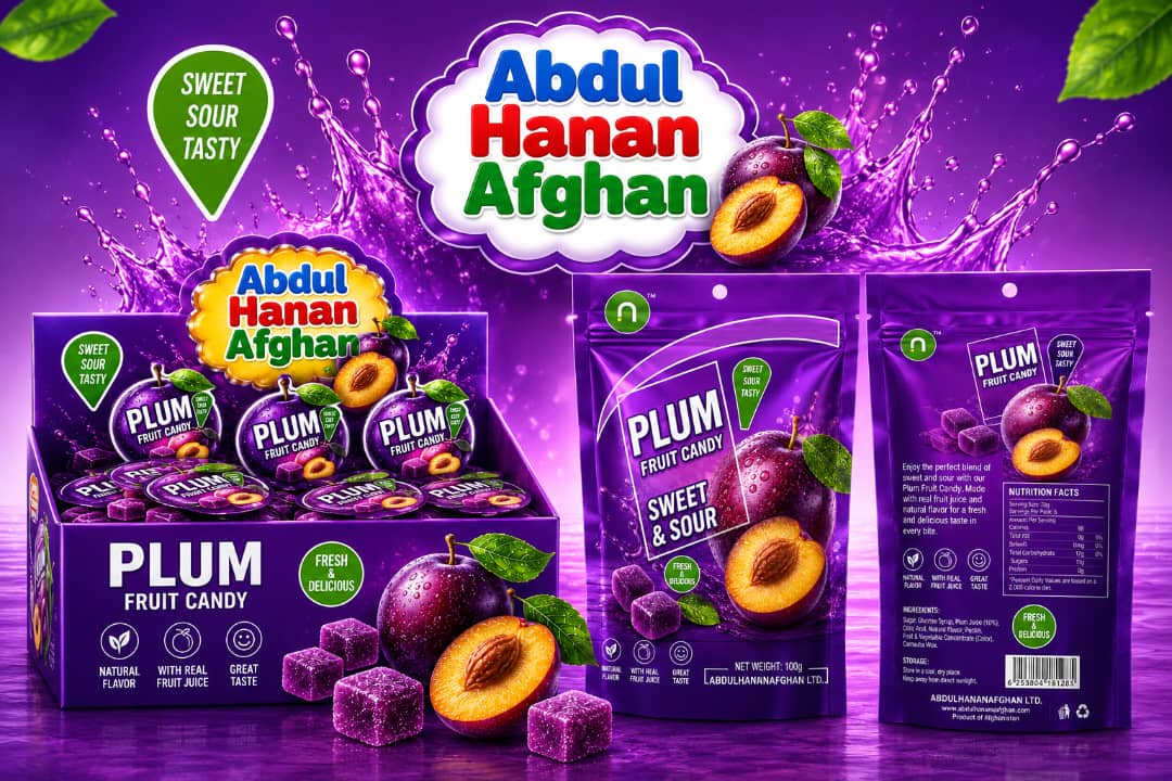 Premium Plum Fruit Candy – Sweet & Sour Delight | Abdul Hanan Afghan