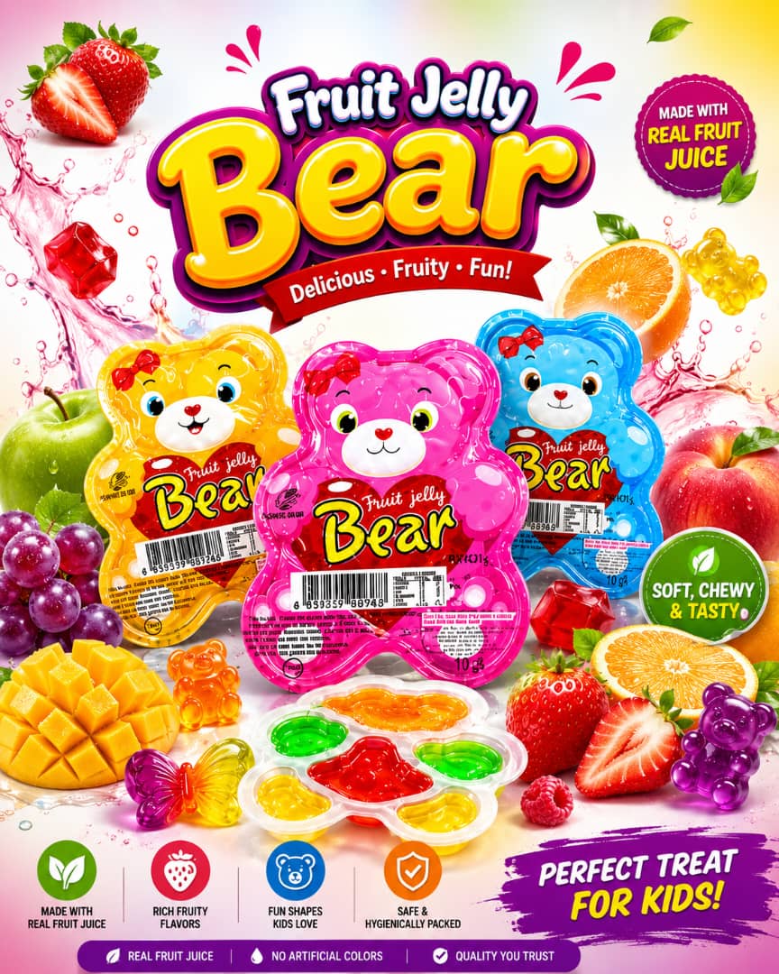 Premium Fruit Jelly – Bear & Butterfly